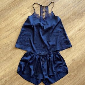 Navy Silk Sleepwear set!